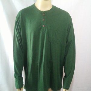 DULUTH TRADING CO long sleeve green shirt Mens XL